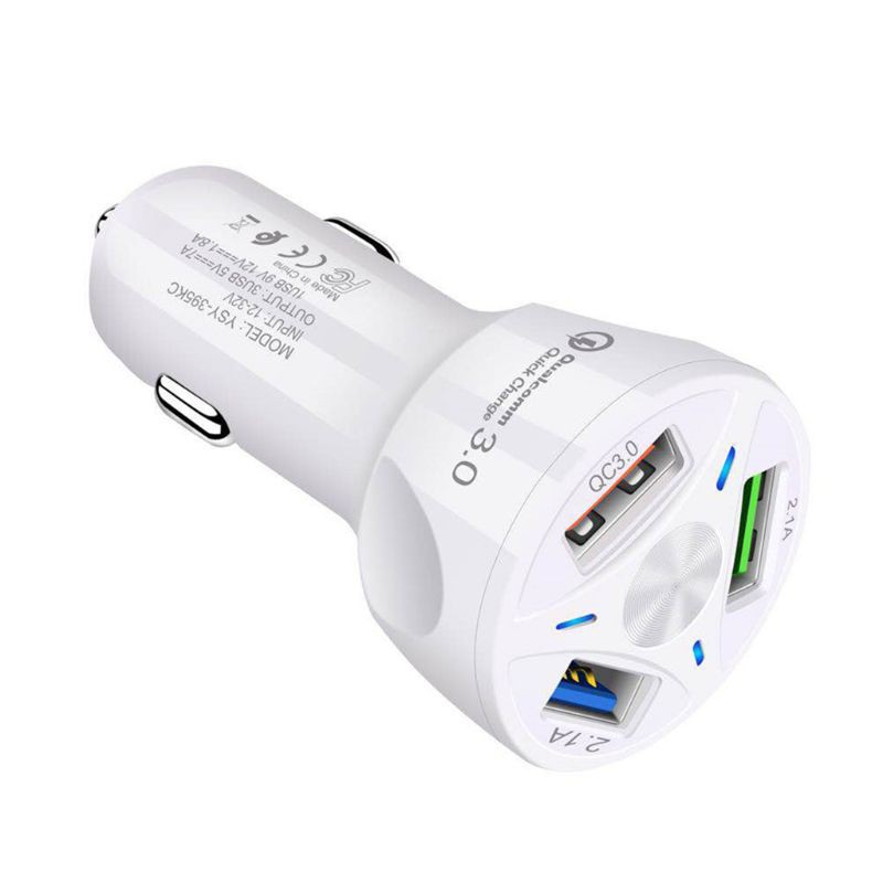 Bộ sạc nhanh QC3.0 3 cổng USB cho iPhone Xiaomi Samsung Galaxy