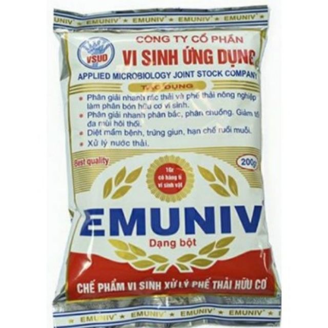 Combo 3 gói ủ phân emuniv