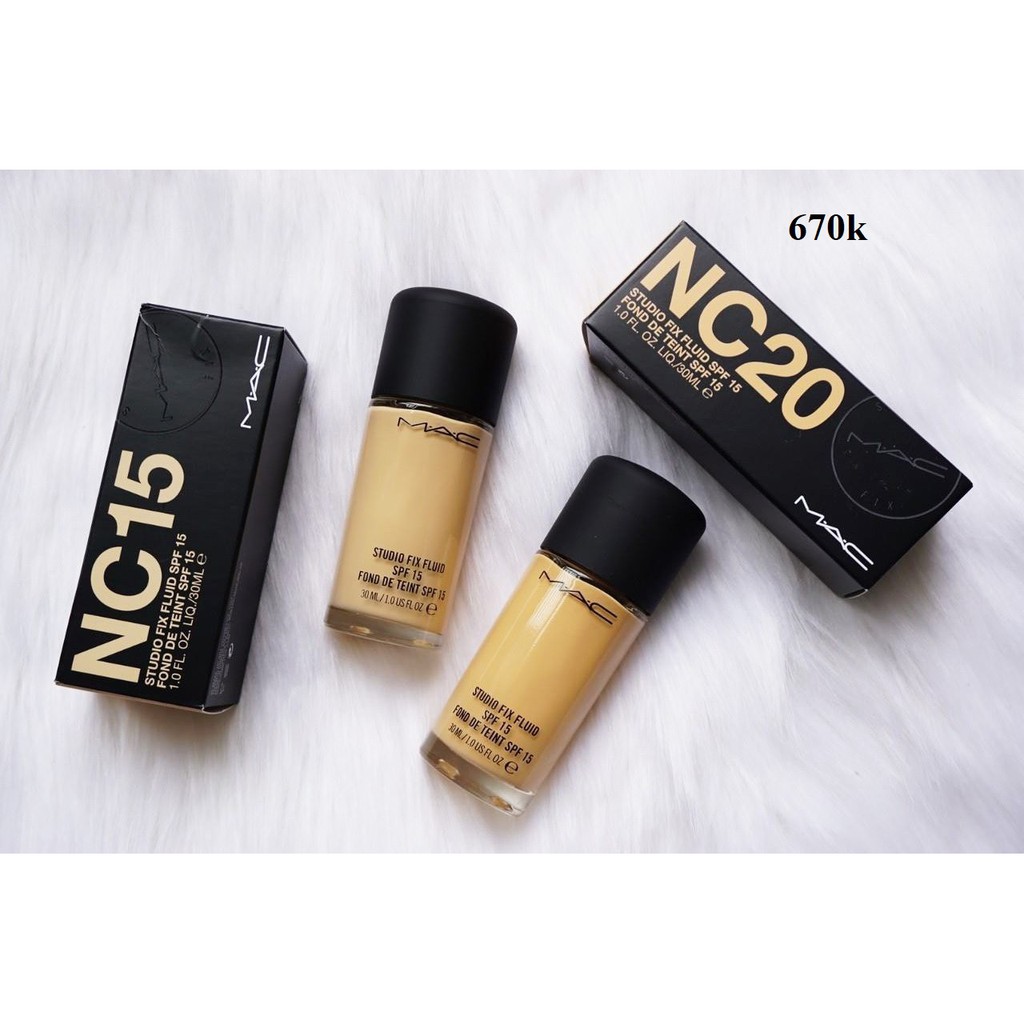 Kem nền MAC Studio Fix Fluid Foundation SPF 15 Chính Hãng