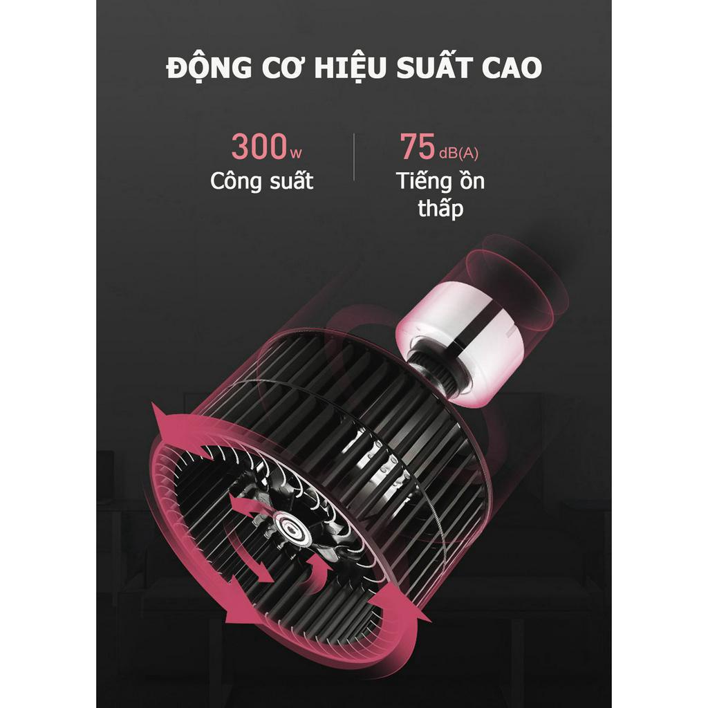 Máy hút bụi giường nệm diệt khuẩn UV Yangzi CM08 công suất 300W lực hút 12000Pa