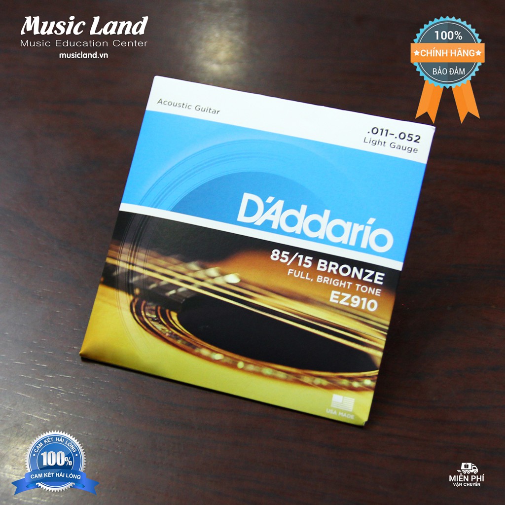 Dây đàn Guitar Acoustic D'Addario EZ910