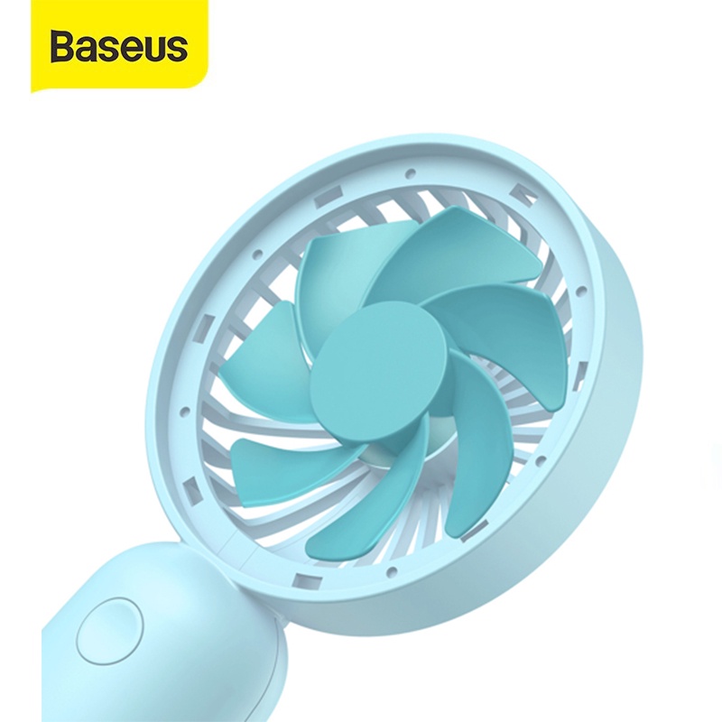 Quạt cầm tay Baseus Firefly Mini Fan pin 1500mAh nhựa dẻo ABS cao cấp đèn Led với 3 mức độ gió tùy chỉnh