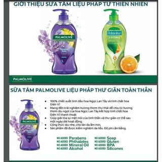 SỮA TẮM PALMOLIVE LIỆU PHÁP THƯ GIÃN TOÀN THÂN. 750ml.