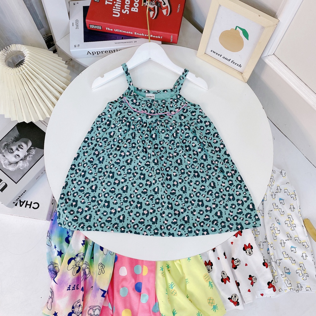 ✔️8-20kg✔️ Váy 2 dây xuất nhật bèo ngực xinh xắn cho bé gái 8-20kg BẢNG 1