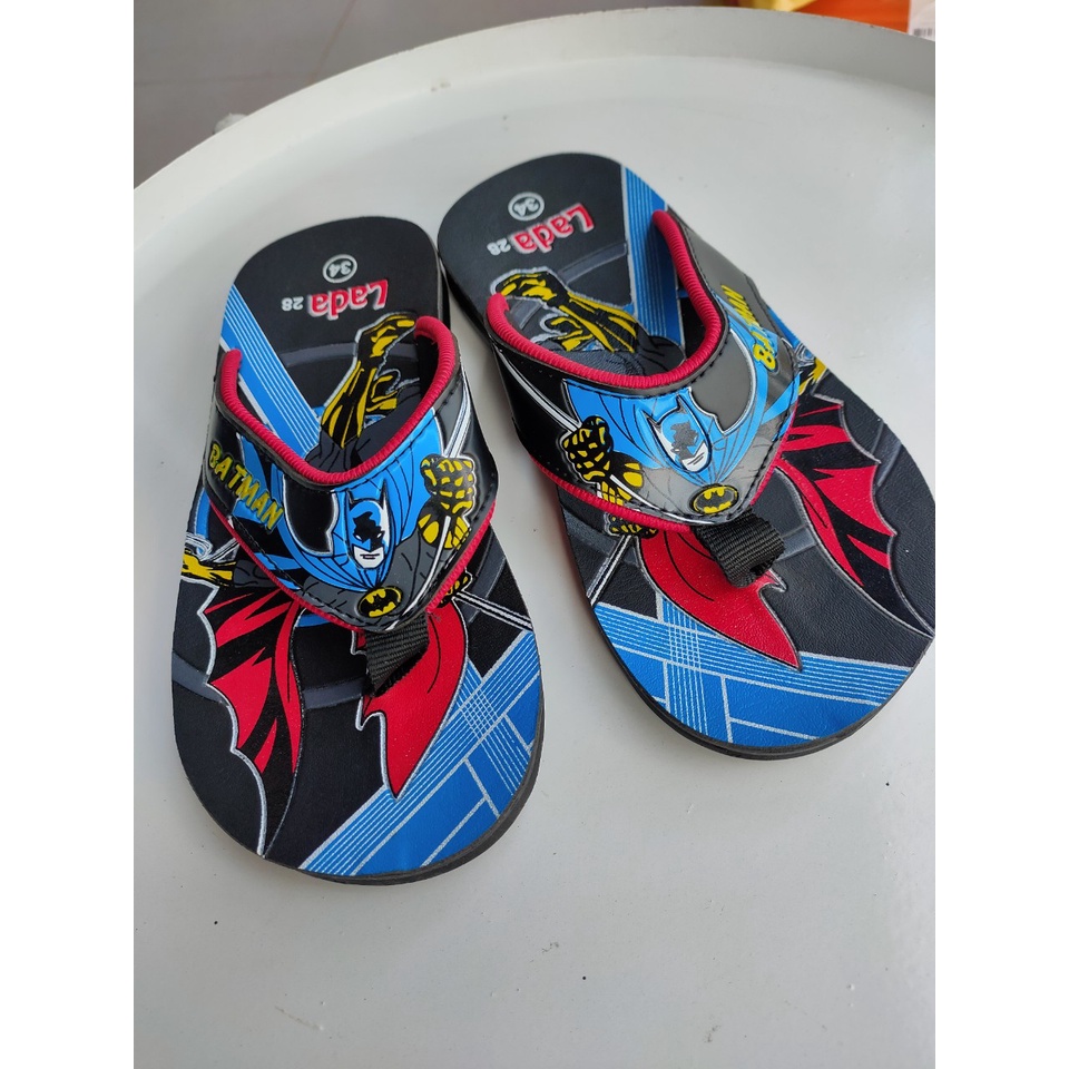 Dép kẹp trẻ em siêu nhân nhện LADA cao cấp, dép siêu nhân nhện cho bé trai siêu bền(size 25-40)