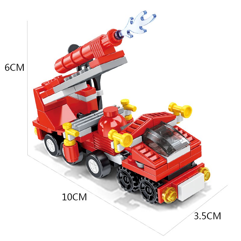 Bộ đồ chơi khối lắp ráp mini mô hình đội bảo vệ thành phố chất lượng cao cho trẻ em