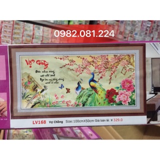 Tranh đính đá vợ chồng lv168