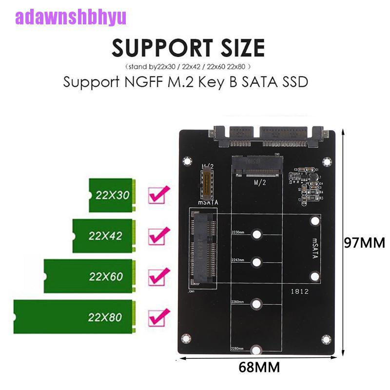 Bộ Chuyển Đổi Ổ Đĩa Ssd 2 Trong 1 Từ Msata Sang Sata Ngff M.2 Sang Sata3 | BigBuy360 - bigbuy360.vn