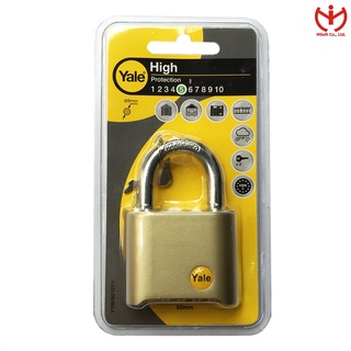 Ổ khóa số yale y126/50/127/1 thân kẽm 50mm có 2 chìa đổi mật mã - msoft
