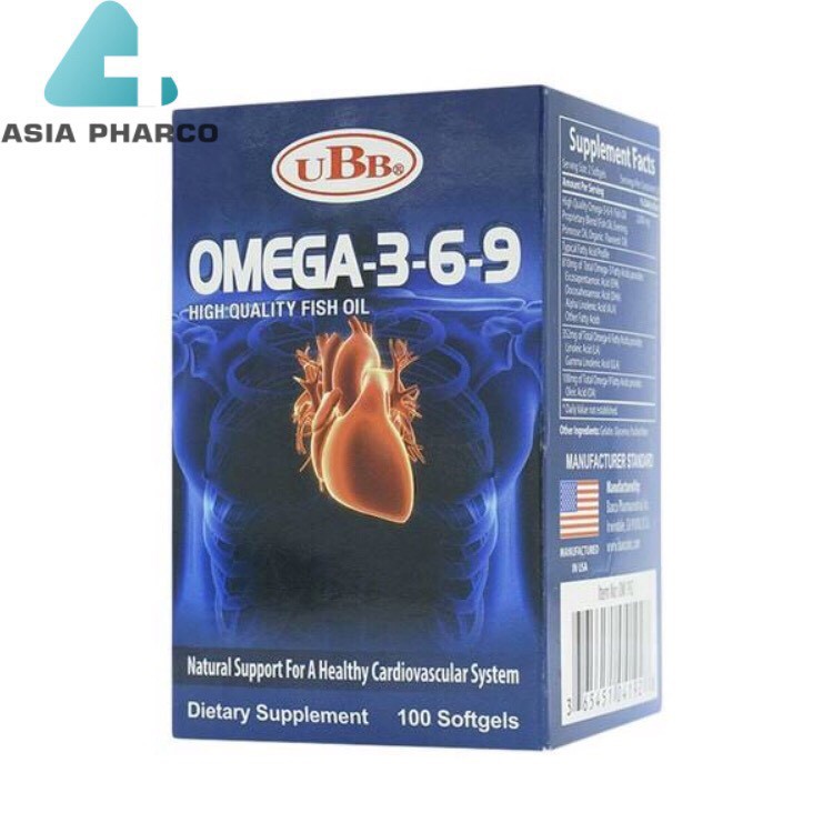 Omega 3 6 9 UBB - bổ mắt , bổ não , giảm cholesterol ...