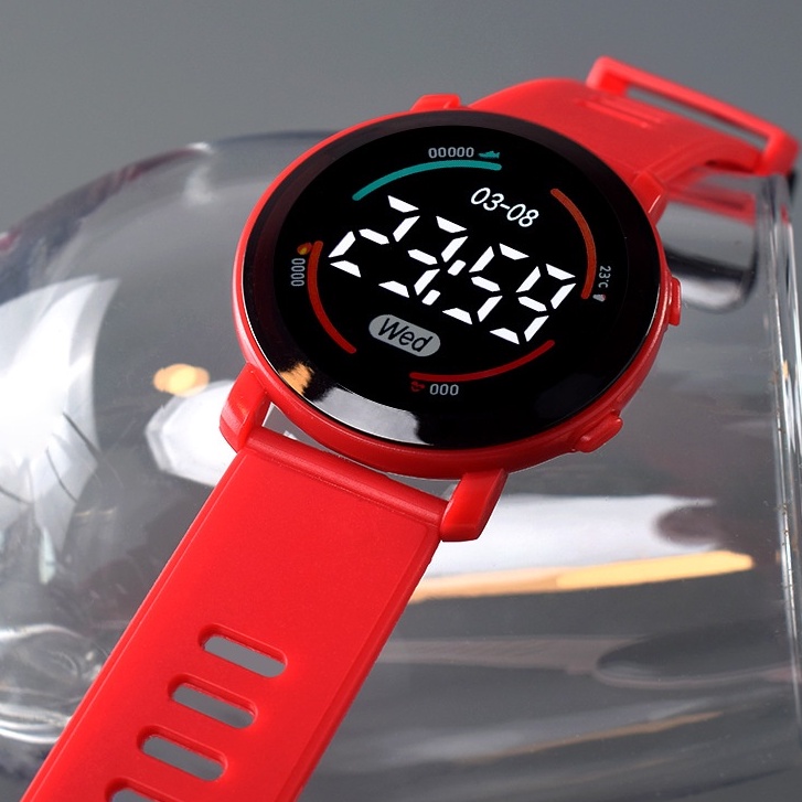 Mới Đồng Hồ Điện Tử Dây Silicone Chống Nước