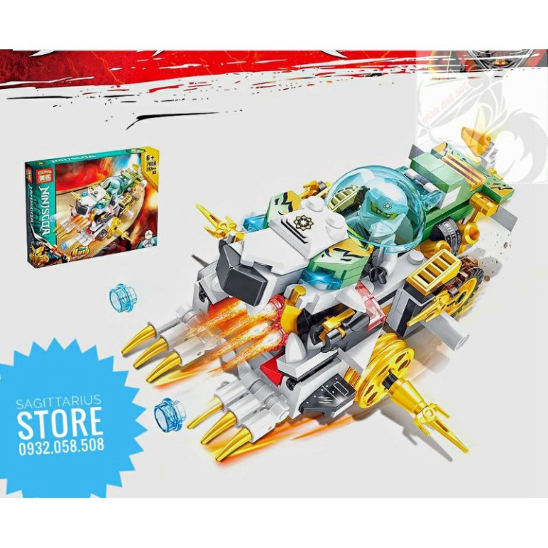 Combo 4 Hộp Lego HEIMA 7058 Lắp Ráp Chiến Xa Ninjago Kết Hợp Từ 4 Phương Tiện ( 809+ Mảnh - đủ 4 hộp ) [Hot]