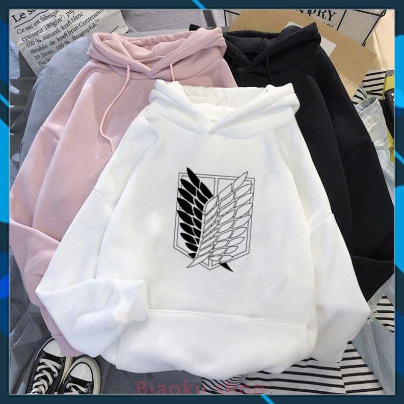 HOT SALE- Áo Hoodies Mikasa Eren Anime Attack On Titan