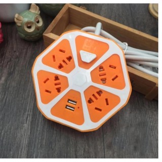 Ổ CẮM HÌNH MÚI CAM CÓ CỔNG USB