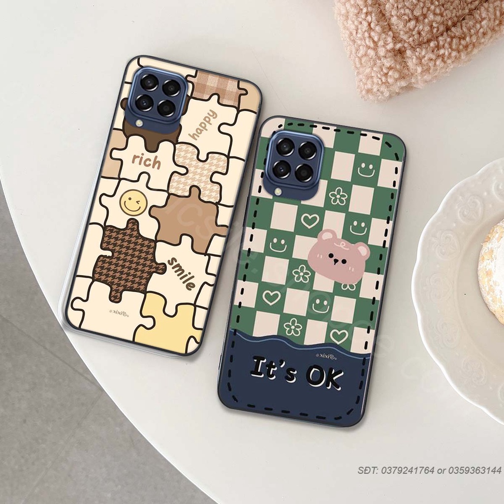 Ốp điện thoại samsung  m33 / m53 / m64 bộ hình caro trẻ trung phong cách