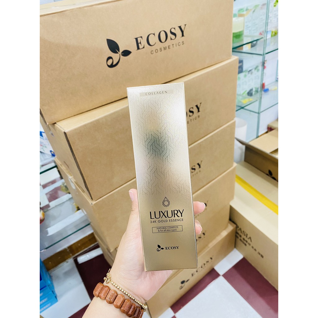 [CHÍNH HÃNG 100%] NEW 2021 TINH CHẤT CHỐNG LÃO HÓA COLLAGEN LUXURY 24K GOLD ECOSY 120ML