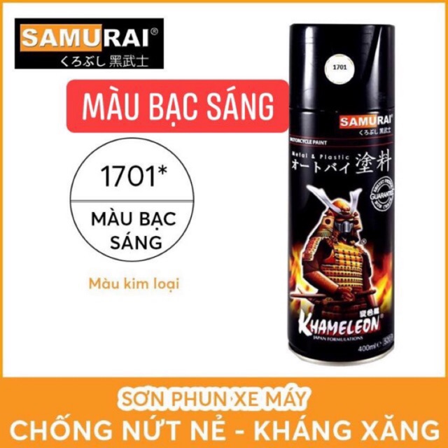 Sơn samurai màu bạc sáng  1701