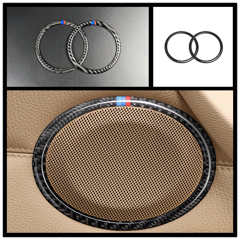 Áp dụng cho BMW E90 cũ 3 dòng ba loa X1E84 bằng sợi carbon trang trí âm thanh nắp xe trang trí