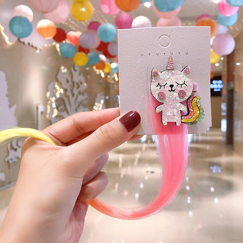 Kẹp tóc mái giả dễ thương phong cách Hàn Quốc cho bé gái