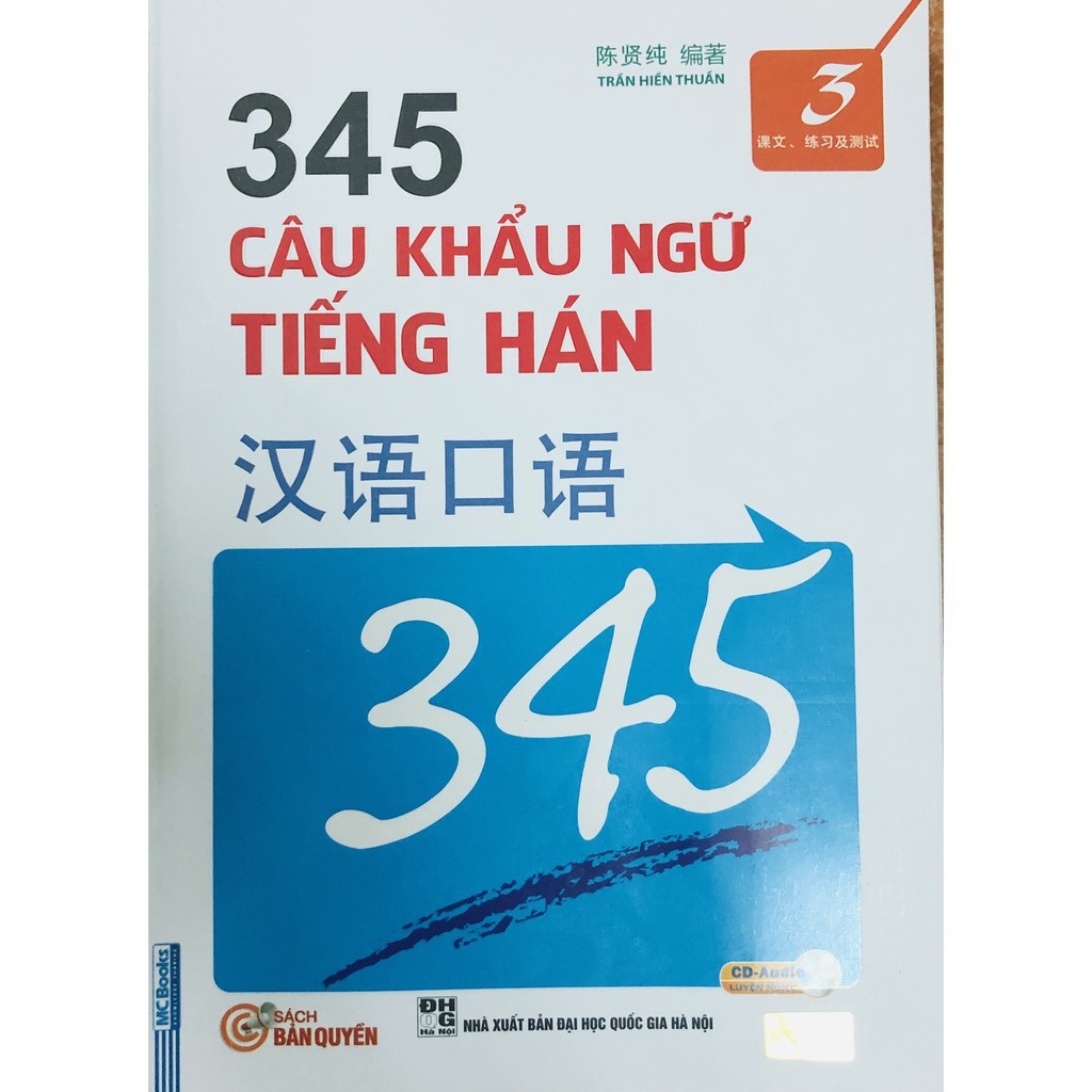 Sách - 345 Câu Khẩu Ngữ Tiếng Hán Tập 3 (Bản Dịch Tiếng Việt) - Kèm CD