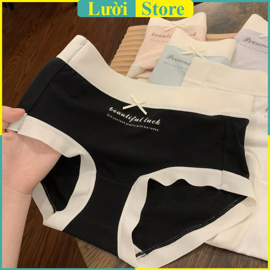 Quần lót nữ su mềm viền lụa cạp trung beautyful luck 139