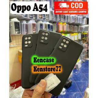 Ốp lưng silicone mềm màu đen cho Oppo A54 A54