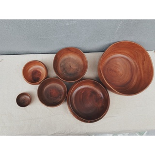 Tô chén gỗ các loại - Wooden bowls ,có ảnh thật