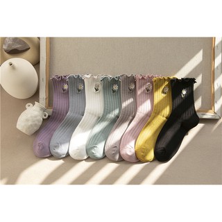 Tất Vớ Hoa Cúc Cổ Cao Siêu Xinh