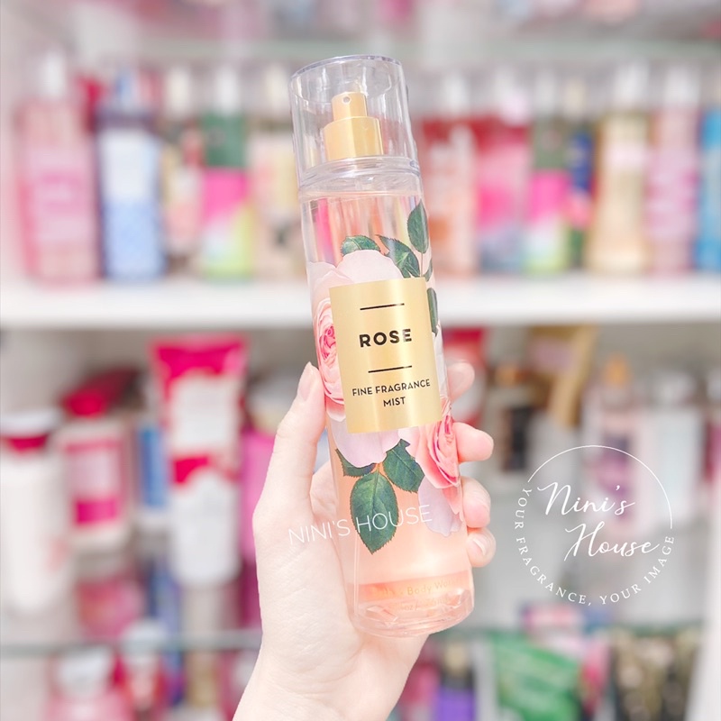 Xịt thơm toàn thân body mist Bath and Body Works mùi Rose 236ml