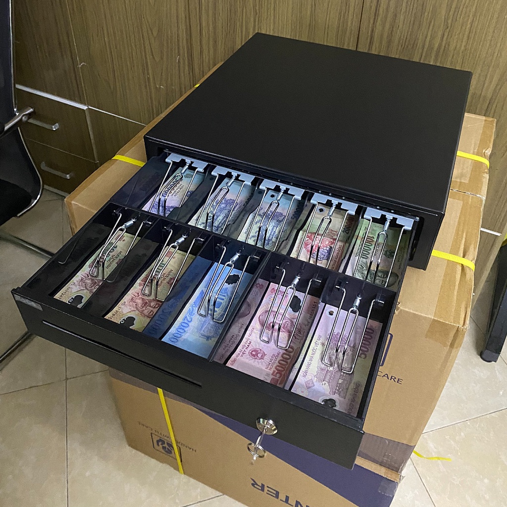 [Rẻ vô địch] [Chính hãng] Két thu ngân RC408 HK448 - 10 Ngăn Kẹp siêu rẻ, siêu bền, sỡ tĩnh điện chống ghỉ