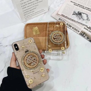 Ốp lưng silicon ĐỒNG TIỀN ĐÍNH ĐÁ XOAY chanh sả cho iPHONE 6Plus -> PROMAX