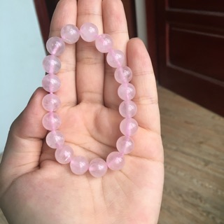 Vòng tay thạch anh hồng size 10li