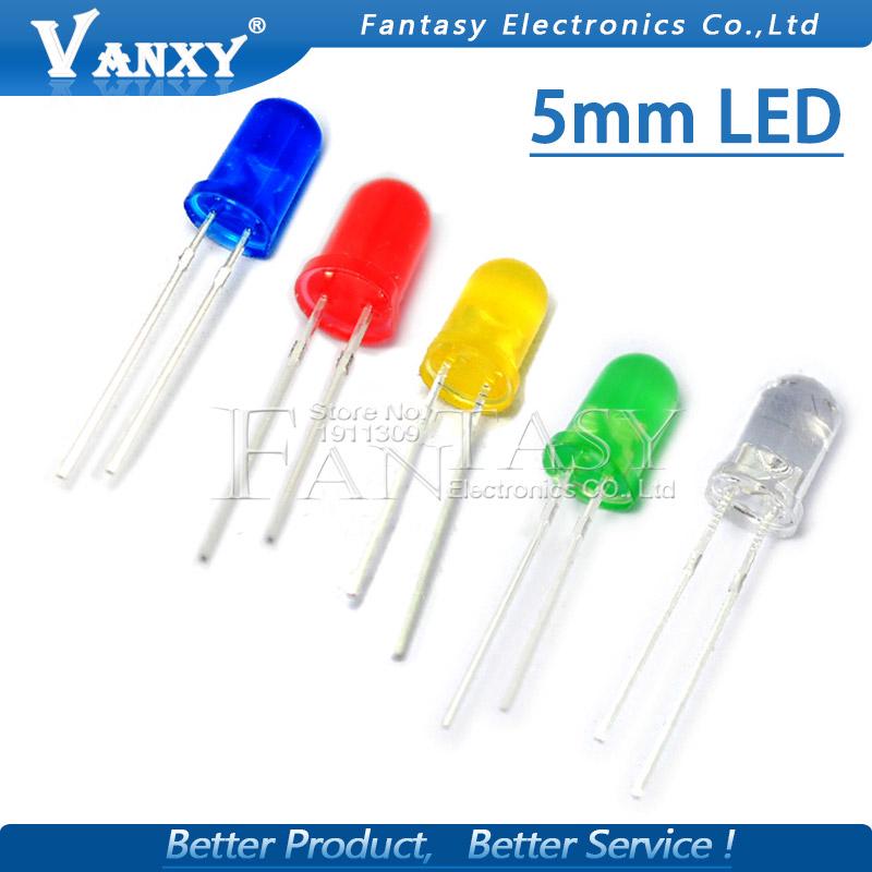 Set 100 Điốt Đèn Led Đầu Tròn 5mm Chuyên Dụng