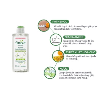 Nước Tẩy Trang Simple Micellar Cleansing Water