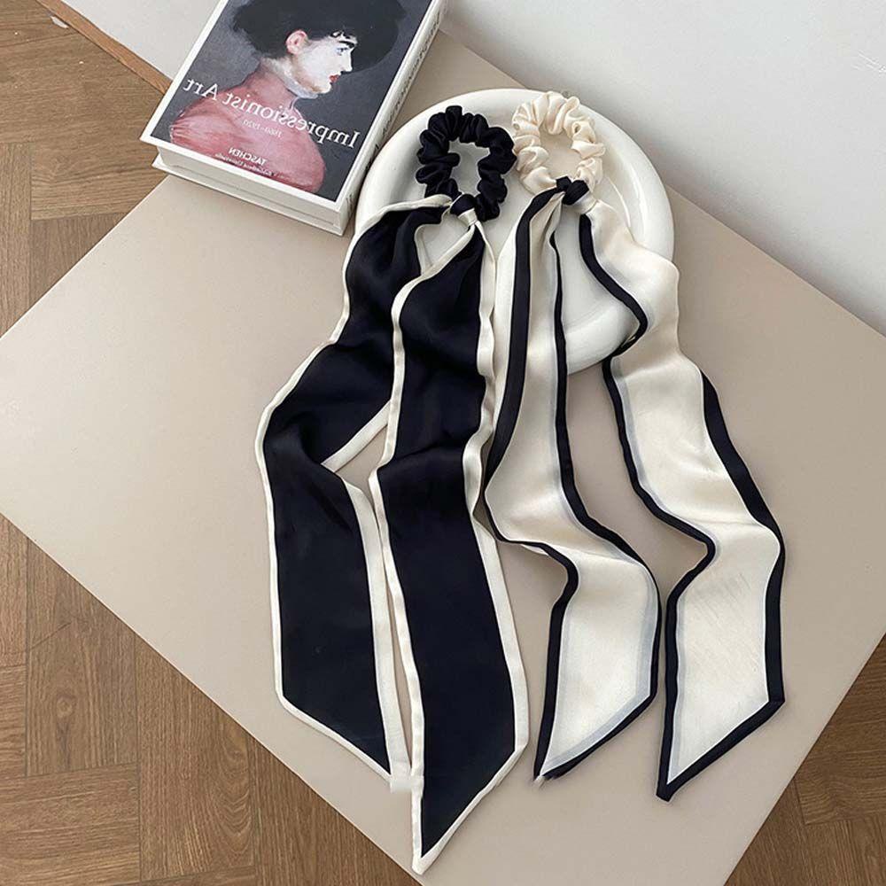 Dây Cột Tóc Cao Su Co Giãn Phối Nơ Dài Xinh Xắn Thời Trang Đi Biển Cho Nữ WMES15H