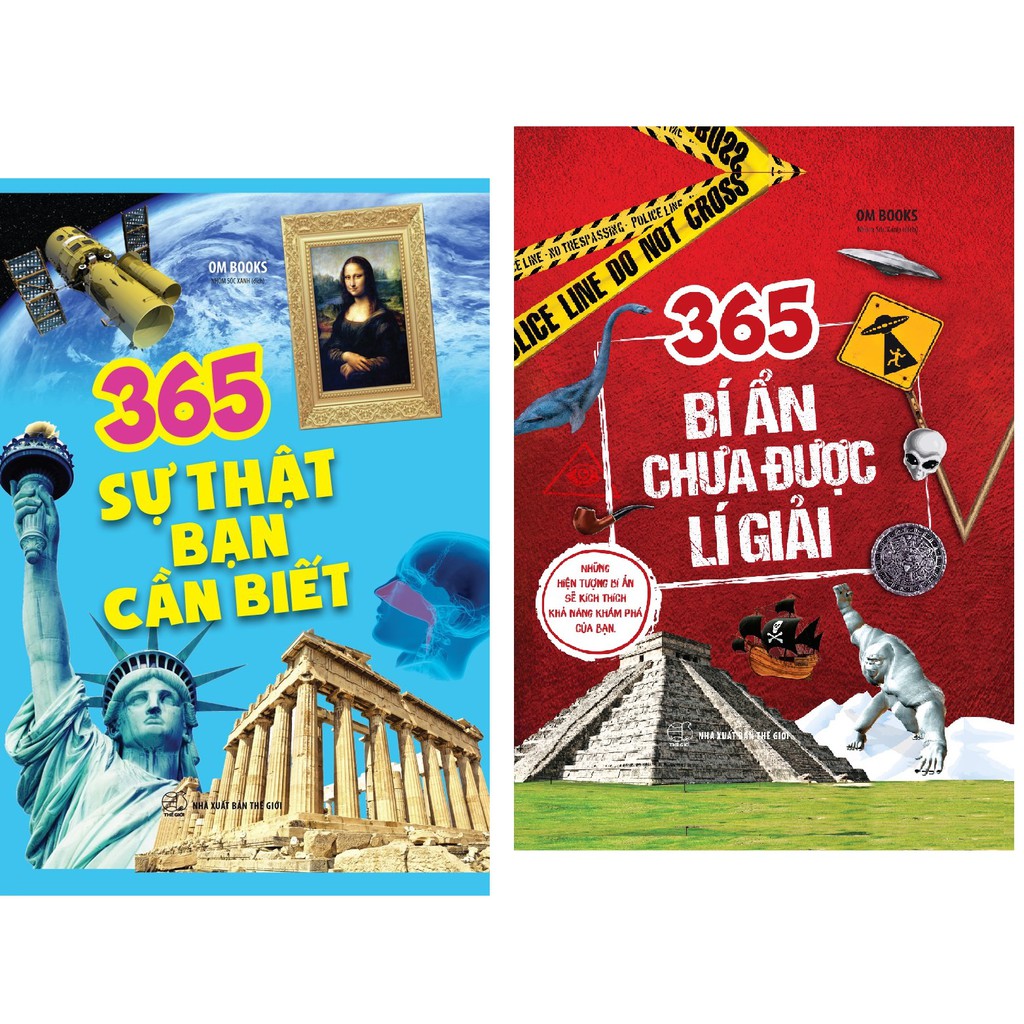 Sách-(combo 2 cuốn): 365 Sự Thật Bạn Cần Biết +365 Bí ẩn Chưa Được Lí Giải