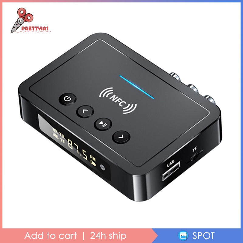 Thiết Bị Truyền Nhận Tín Hiệu Âm Thanh Bluetooth Không Dây NFC Prettyia1 RCA