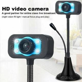 Webcam Máy Tính Có Đèn Led 4 Bóng