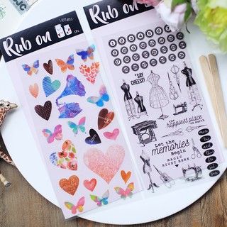 Sticker cạo vintage