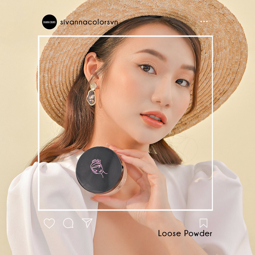 Phấn phủ Sivanna Loose Powder Oil Control F010 20g dạng bột kiềm dầu