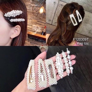 Sét 4 kẹp tóc ( giả) ngọc