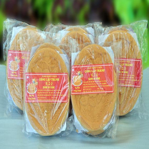 Bánh in vàng đậu xanh - Hộp 500Gram - Đặc Sản Vũng Thơm Sóc Trăng