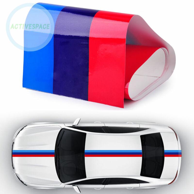 Nhãn dán họa tiết cờ sọc dùng trang trí nóc/tấm cản xe BMW