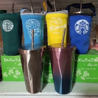 Cốc giữ nhiệt Starbucks tặng em túi đựng