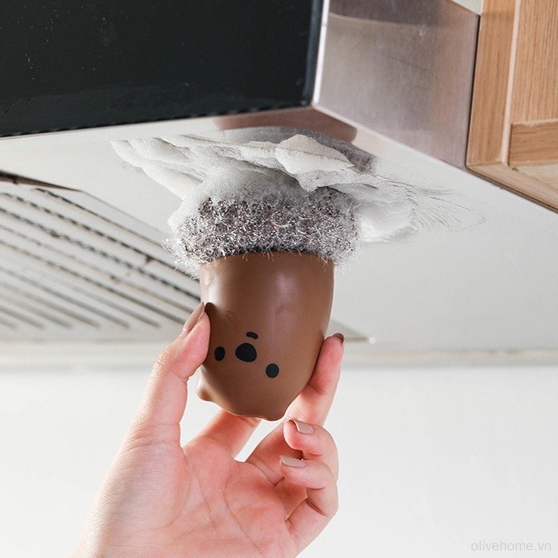 Cọ Rửa Chén Dĩa Bằng Sợi acrylic Có Tay Cầm Không Rụng Lông