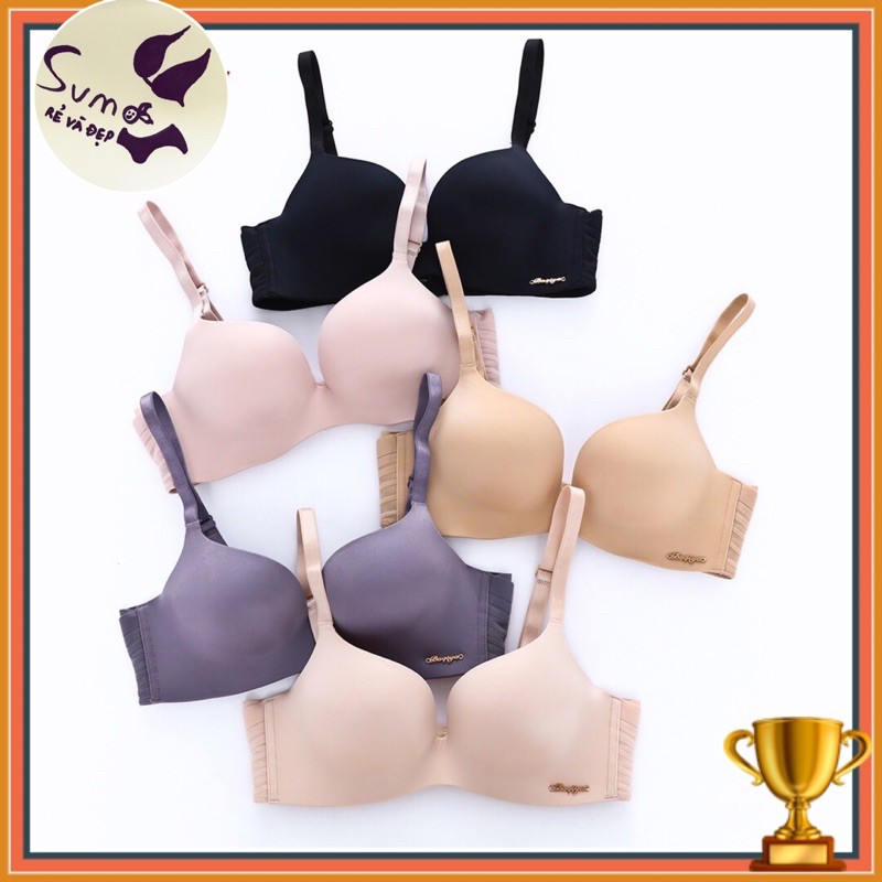 Áo lót không gọng baraqui cao cấp, mút kép đẩy ngực, tạo khe. By SUMO Underwear. Ảnh và video thật