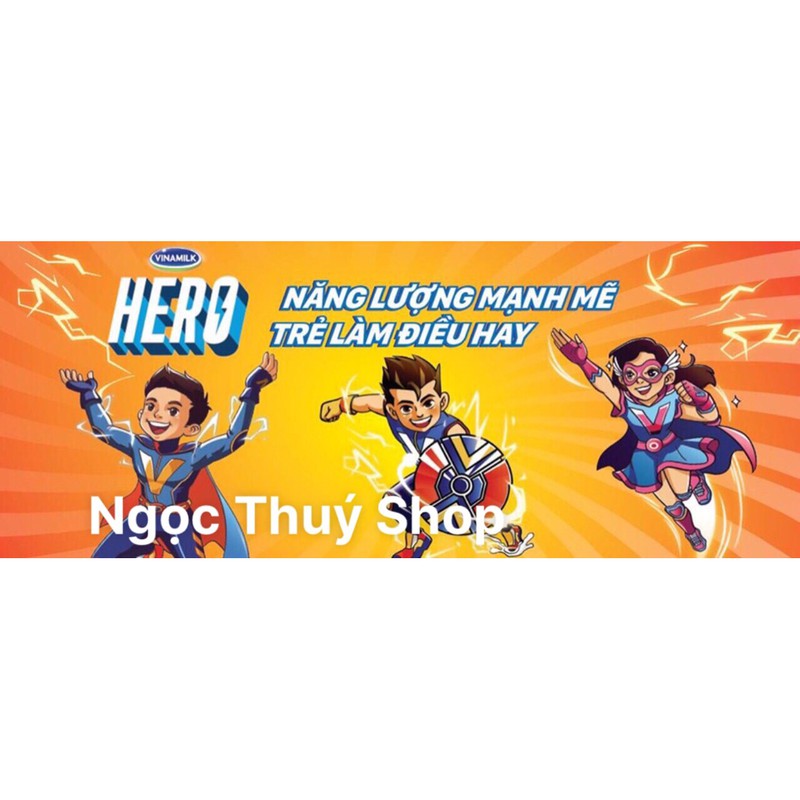 Thùng sữa trái cây Hero Vinamilk 12 lốc Vị Cam 110ml