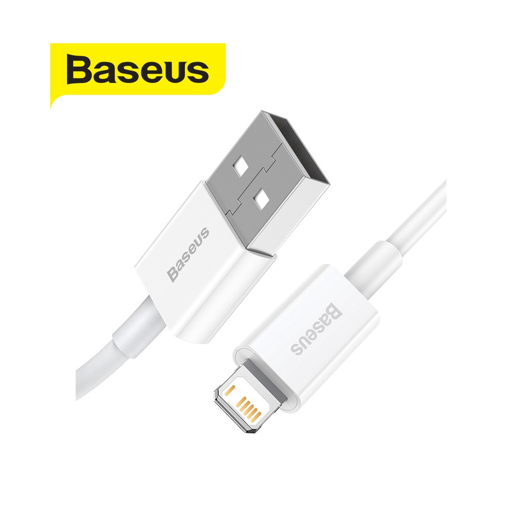 Cáp sạc Baseus Superior Series USB to Lightning sạc nhanh 2.4A , truyền dữ liệu 480Mbps, dây nhựa ABS + TPE. dài 1m