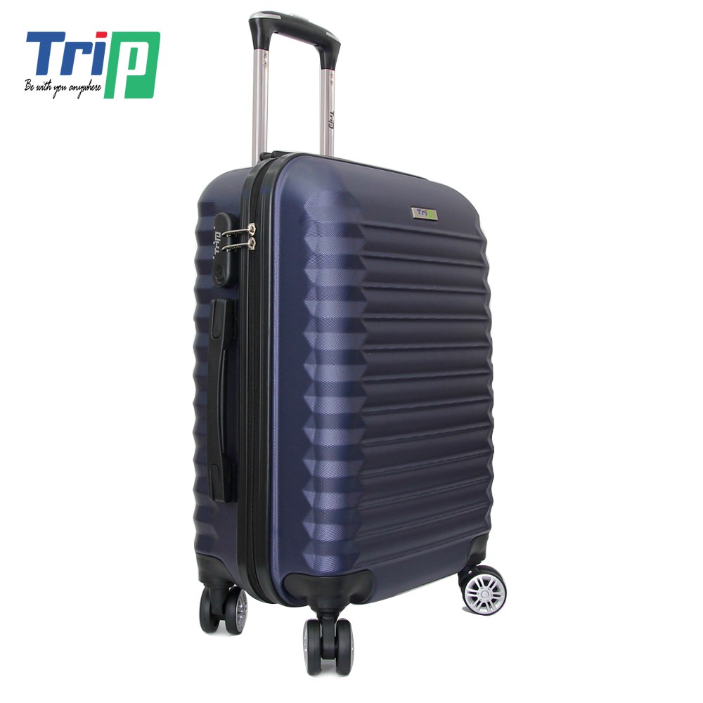 Bộ 2 Vali Nhựa TRIP P805 - Size 50+60cm - Màu Xanh Đen