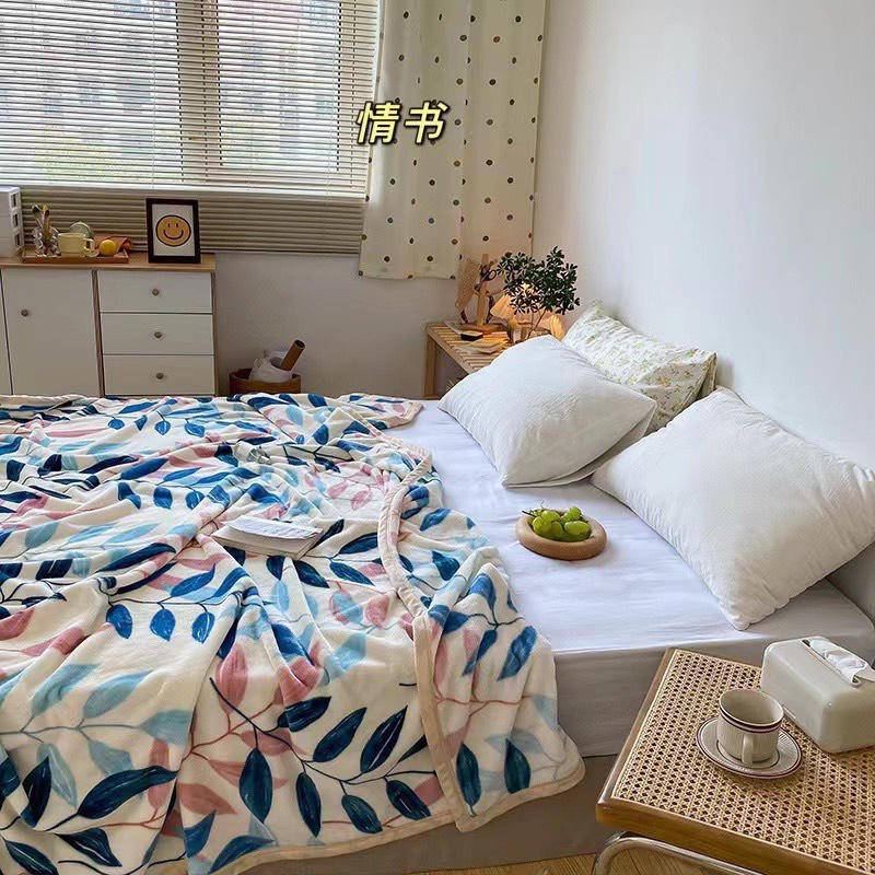 Chăn Lông Tuyết Sữa HIN BEDDING, Chăn Lông Nhung Tuyết Cao Cấp Mềm Mịn Kích Thước 2mx2m2